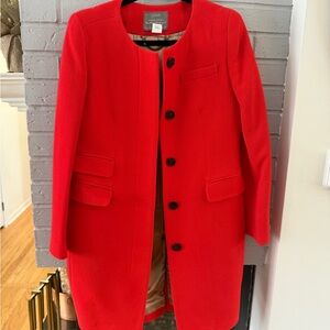 J. Crew Women's Vibrant Red Blazer